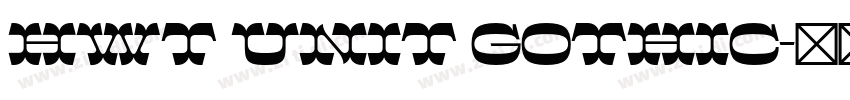HWT Unit Gothic字体转换